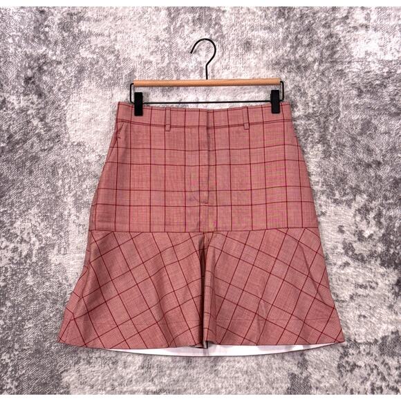 Raf Simons x Calvin Klein 205W39NYC Skirt 6 Womens Price Wales Check Wool Preppy - Picture 1 of 9